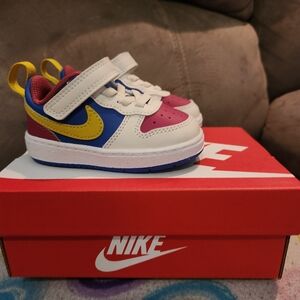 Nike Kids' Red, Blue, and Yellow Sneakers